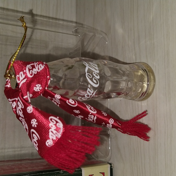 Vintage 1997 & 1998 Coca-Cola Polar Bear & Bottle Ornaments - Picture 3 of 3